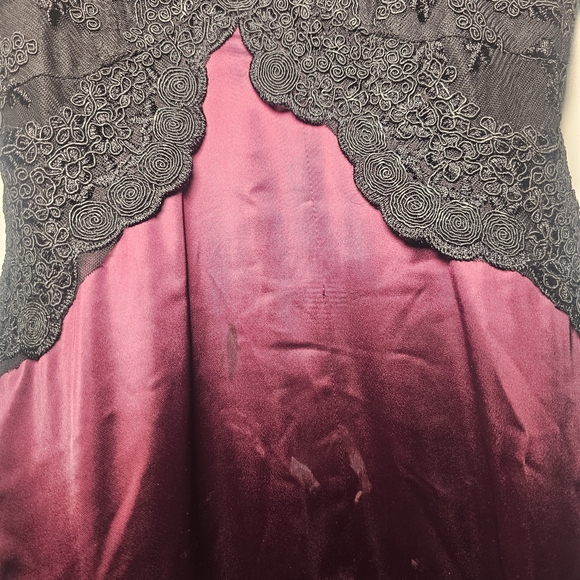 Dolls Kill Black and Purple Maxi Dress - Picture 2 of 3